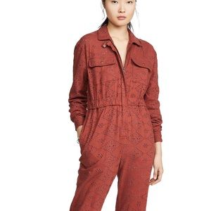 FREE PEOPLE RUST JUMPSUIT BRANDNEW W TAGS ✨